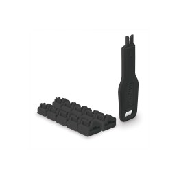 Lindy 47891 bloqueador de puerto Bloqueador de puerto + clave RJ-45 Negro Acrilonitrilo butadieno estireno (ABS) 10 pieza(s)