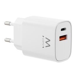 Ewent EW1326 cargador de dispositivo móvil Universal Blanco Corriente alterna Carga rápida Interior