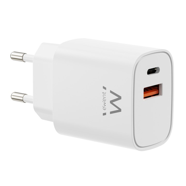 Ewent EW1326 cargador de dispositivo móvil Universal Blanco Corriente alterna Carga rápida Interior