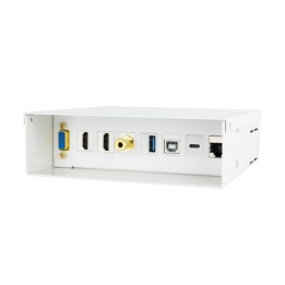 Nanocable Caja de conexiones multimedia de pared VGA + 2xHDMI + JACK3.5 + 1xUSB-C 10G + 1xUSB-B 2.0 + 1xUSB-A 3.0 + 1xRJ45