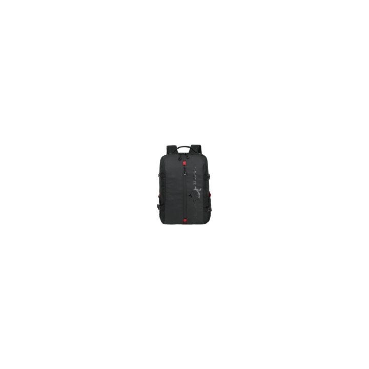 White Shark TROOPER mochila Mochila informal Negro, Rojo Poliéster