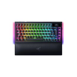 Razer BlackWidow V4 Pro teclado Juego USB + RF Wireless + Bluetooth QWERTY Internacional de EE.UU. Negro