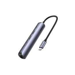 Ugreen 10919 base para portátil y replicador de puertos Alámbrico USB 3.2 Gen 1 (3.1 Gen 1) Type-C Gris