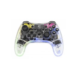 White Shark LEGION Transparente Bluetooth/USB Gamepad Analógico/Digital Android, PC, Playstation 3, iOS, PlayStation 4,