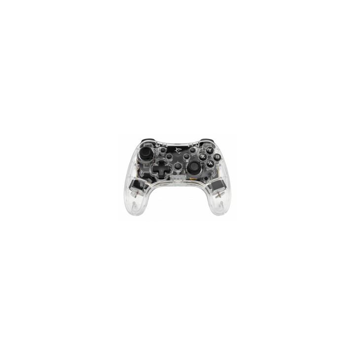 White Shark LEGION Transparente Bluetooth/USB Gamepad Analógico/Digital Android, PC, Playstation 3, iOS, PlayStation 4,