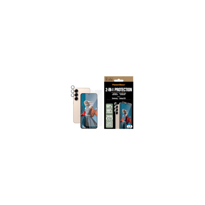 PanzerGlass ® 2-in-1 Protection Bundle Samsung Galaxy S25 Protector de pantalla 1 pieza(s)