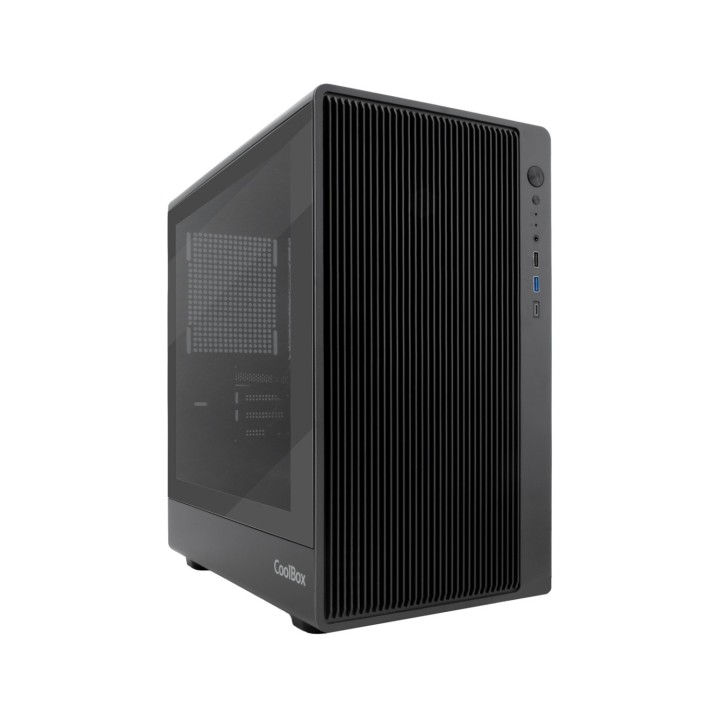 CoolBox GAMING CAJA MATX GM350 DARKFACE USB-C 3.2 GEN1 CRISTAL AHUMADO