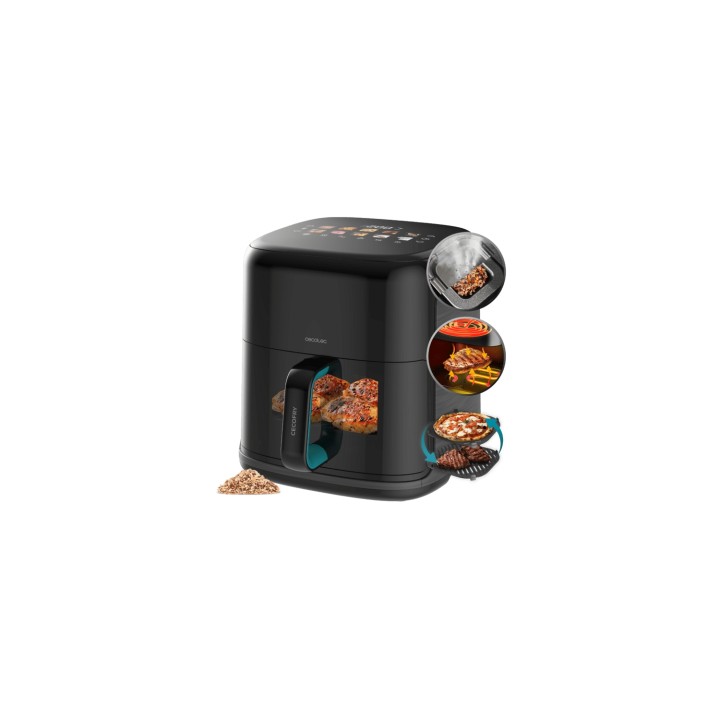 Cecotec Cecofry&Grill Smokin'Prime 6500 Sencillo 6,5 L Independiente 2200 W Freidora de aire caliente Negro