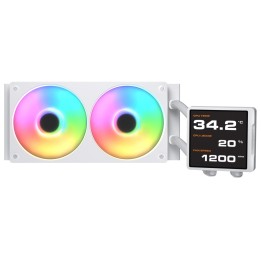 COUGAR CGR-PSDVPRGB-W-240 Procesador Sistema de refrigeración líquida todo en uno 12 cm Blanco