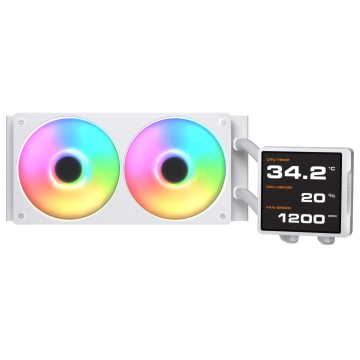 COUGAR CGR-PSDVPRGB-W-240 Procesador Sistema de refrigeración líquida todo en uno 12 cm Blanco