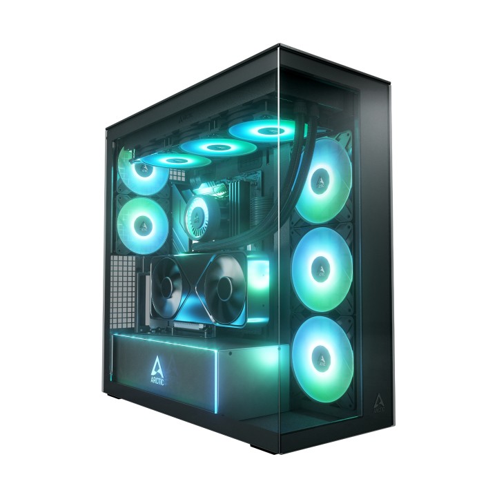 ARCTIC Xtender VG Black (Mirror Glass) Midi Tower Negro