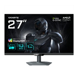 GIGABYTE G27U Monitor de juego 27” 4K UHD - Modo dual (4K 160Hz o FHD 320Hz), 3840 x 2160, 1ms, 350 cd/m², FreeSync Premium,