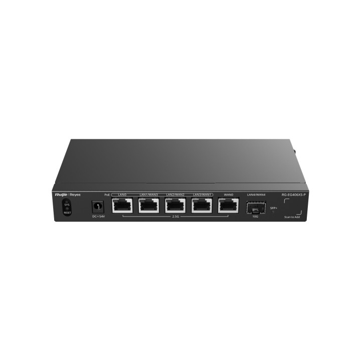 Ruijie Networks RG-EG406XS-P router 2.5 Gigabit Ethernet Negro