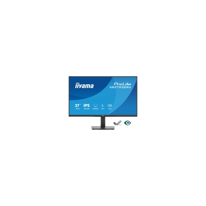 iiyama ProLite XB2793QSU-B1 pantalla para PC 68,6 cm (27") 2560 x 1440 Pixeles Quad HD LED Negro