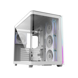 FSP M580-WP Plus Carcasa Midi Tower mITX, mATX Blanco ARGB