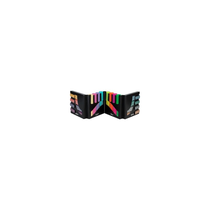 Faber-Castell 254603 marcador 16 pieza(s) Punta de cincel Metálico, Multicolor, Pastel