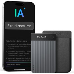 Plaud Note Pro Grabadora de Voz AI con Funda Transcripción IA Resúmenes Multidimensionales Grabación Dual Inteligente hasta 50