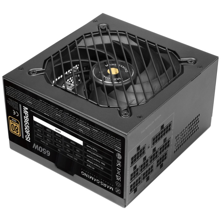 Mars Gaming MPB650PSI unidad de fuente de alimentación Negro