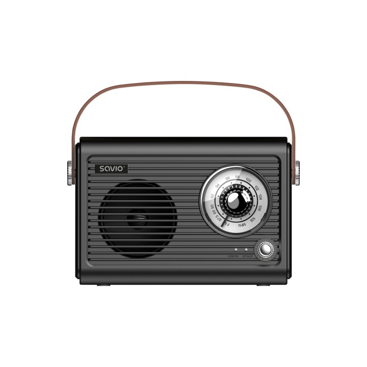 Savio RS-01 radio Portátil Analógica Negro