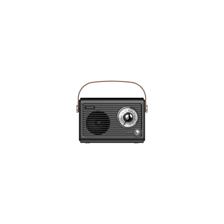 Savio RS-01 radio Portátil Analógica Negro