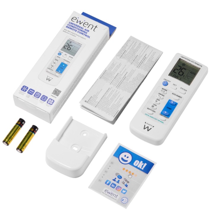 Ewent EW1579 mando a distancia Aire Acondicionado Botones