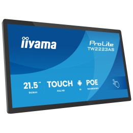 iiyama TW2223AS-B3P pantalla de señalización Panel plano interactivo 54,6 cm (21.5") Wifi 450 cd / m² Full HD Negro Pantalla