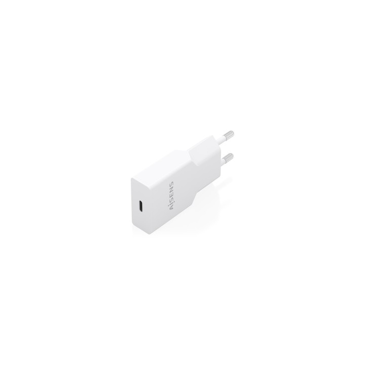 AISENS Cargador Ultra Delgado GaN 25W, 1xUSB-C PD3.0, Blanco