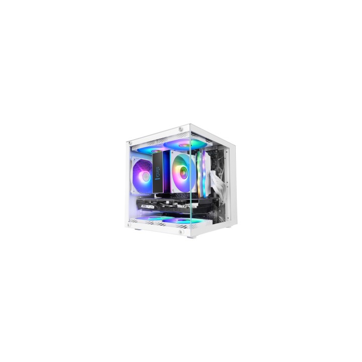 Mars Gaming MC-CUBEW carcasa de ordenador Mini Tower Blanco