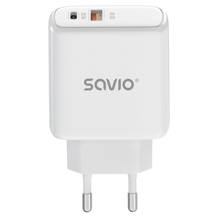 Savio LA-12 cargador de dispositivo móvil Universal Blanco Corriente alterna Carga rápida Interior