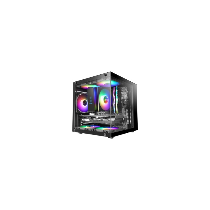 Mars Gaming MC-CUBE carcasa de ordenador Mini Tower Negro
