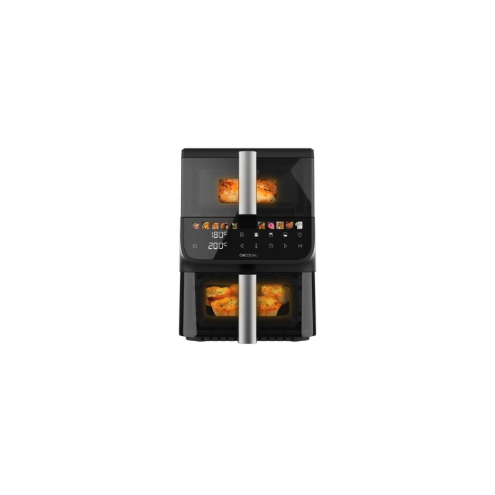 Cecotec Cecofry DuoLevel 10000 DuoSize Window Doble 10 L Independiente 2000 W Freidora de aire caliente Negro