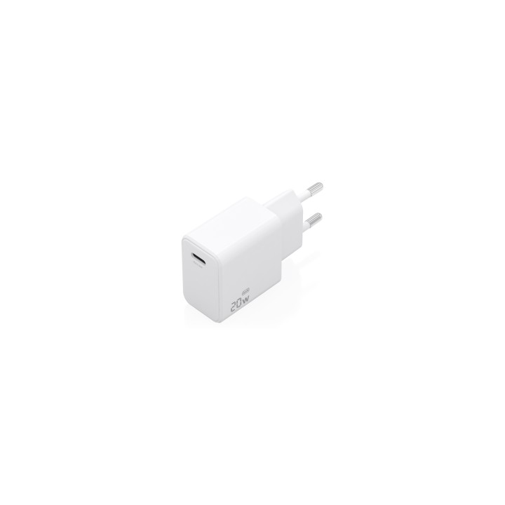 AISENS Cargador GaN USB-C PD3.0 1xUSB-C 20W, Blanco