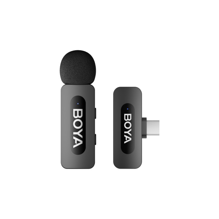 Boya BY-V10 Micrófono de Solapa Inalámbrico Android USB-C Negro