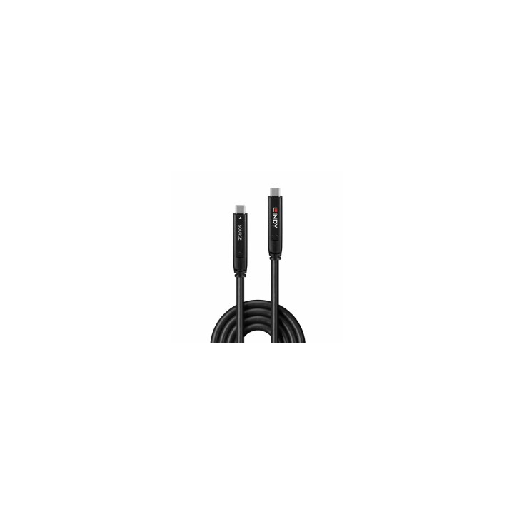 Lindy 43398 cable USB USB 3.2 Gen 1 (3.1 Gen 1) 10 m USB C Negro