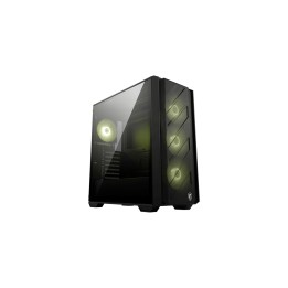 MSI MAG FORGE 330R AIRFLOW carcasa de ordenador Midi Tower Negro, Transparente