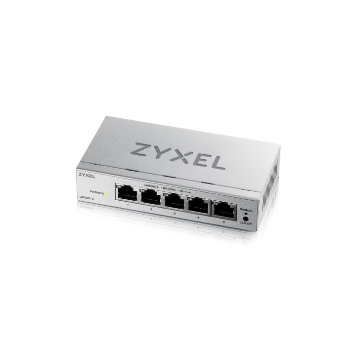 Zyxel GS1200-5V3 Gestionado L2 Gigabit Ethernet (10/100/1000) Escritorio Gris