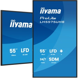 iiyama LH5575UHS-B2AG pantalla de señalización Pantalla plana para señalización digital 138,7 cm (54.6") LCD Wifi 500 cd / m²
