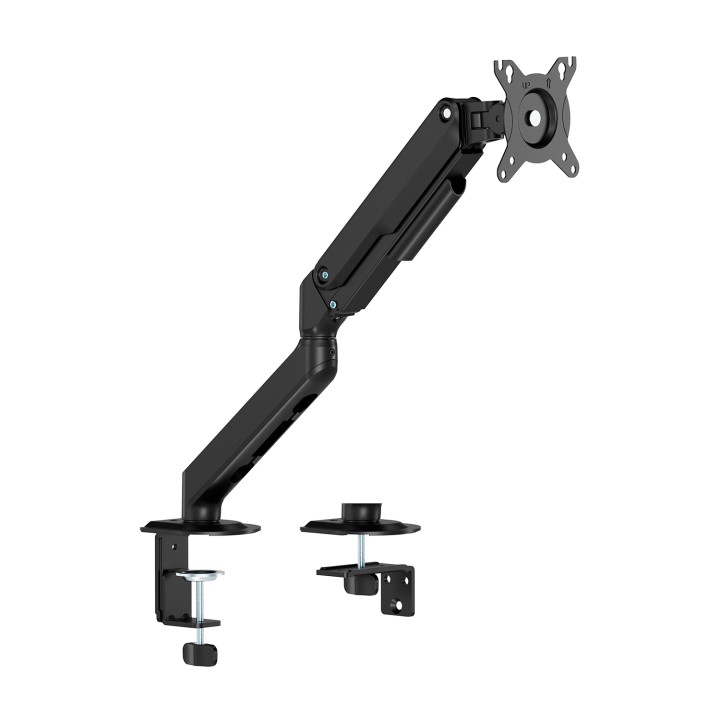 AISENS Soporte de Mesa Eco Contrapeso Giratorio e Inclinable para Monitor/TV 9kg (3 Pivotes, 1 Brazo) de 17-32, Negro