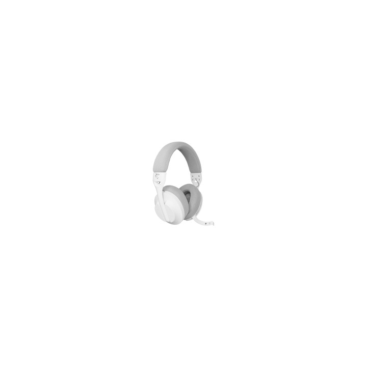 White Shark FALCON Auriculares Inalámbrico y alámbrico Diadema Juego USB Tipo C Bluetooth Blanco, Gris