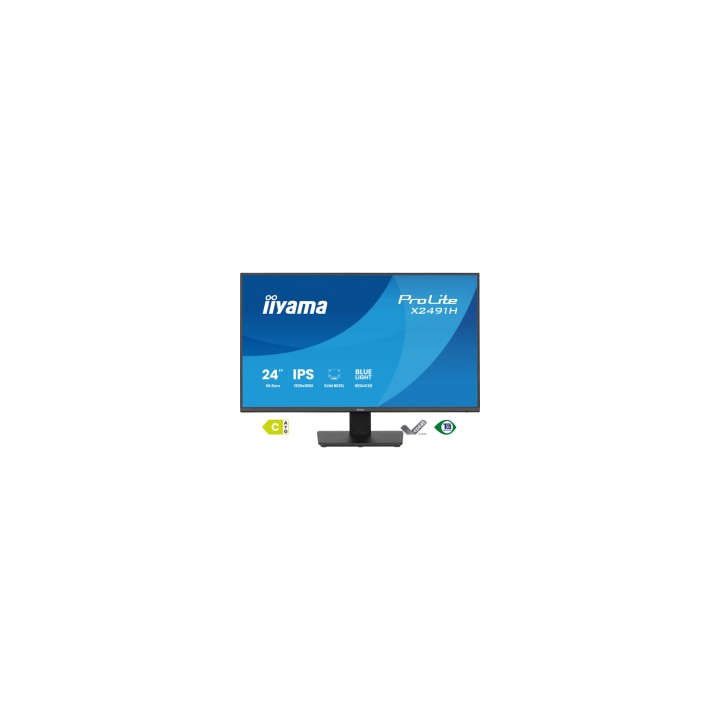 iiyama ProLite X2491H-B1 pantalla para PC 60,5 cm (23.8") 1920 x 1080 Pixeles Full HD LCD Negro