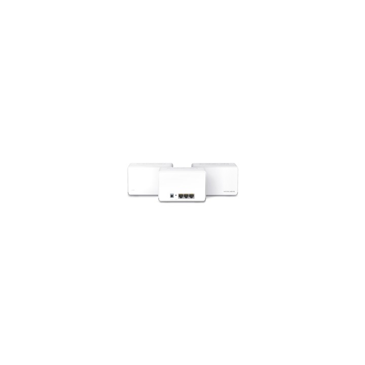 Mercusys Halo H70X (3-pack) Doble banda (2,4 GHz / 5 GHz) Wi-Fi 6 (802.11ax) Blanco Interno