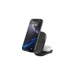 Belkin Qi2 Fitness tracker, Auriculares, Smartphone, Reloj inteligente Negro USB Cargador inalámbrico Carga rápida Interior