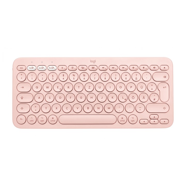 Logitech K380 for mac Teclado bluetooth qwerty español rosa
