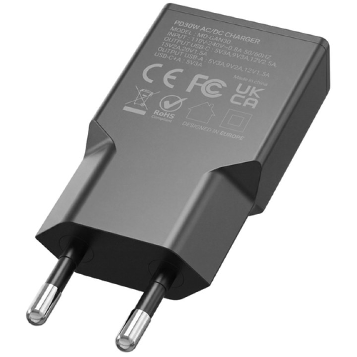 Mars Gaming MDGAN30 cargador de dispositivo móvil Negro