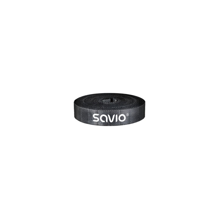 Savio OC-07 organizador de cables Universal Cable binder Negro