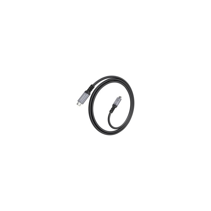 AISENS Cable USB4 Gen3x2 Aluminio 40Gbps 8K@60Hz 5A 48V 240W E-Mark, Tipo USB-C/M-USB-C/M, Negro, 1.5m