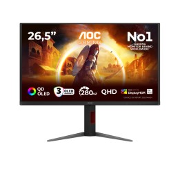 AOC G4 Q27G4ZD pantalla para PC 67,3 cm (26.5") 2560 x 1440 Pixeles Quad HD QD-OLED Negro, Rojo
