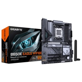 GIGABYTE B650E EAGLE WIFI6E Placa Base - Procesadores AMD Ryzen 9000 Series, VRM de 8+2+2 fases, hasta 8200MHz DDR5 (O.C),