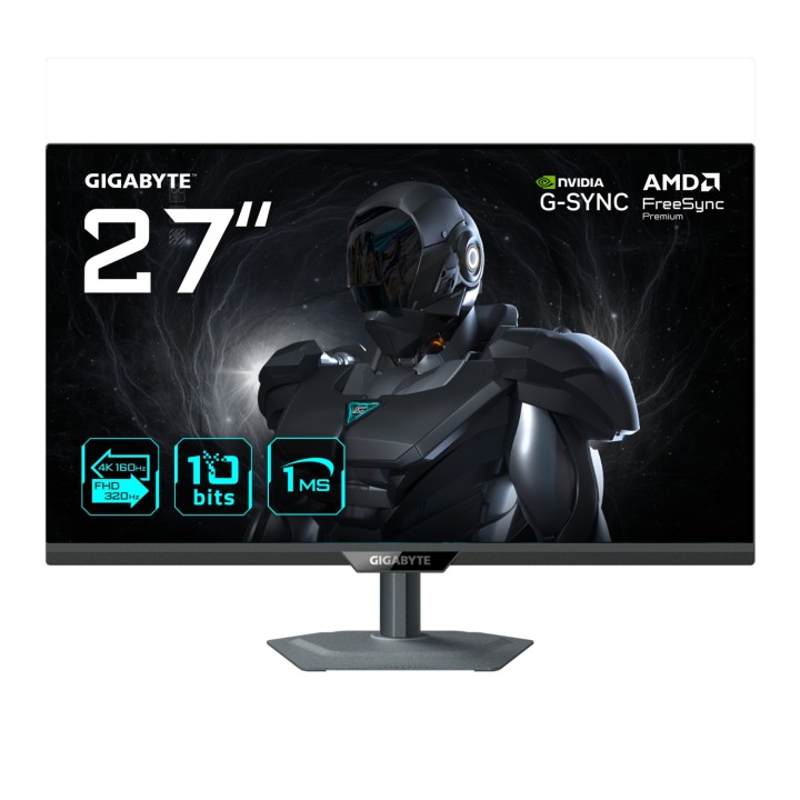 GIGABYTE G27UP Monitor de juego 27” 4K UHD - Modo dual (4K 160Hz o FHD 320Hz), 3840 x 2160, 1ms, 400 cd/m², FreeSync Premium,