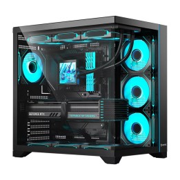 Hiditec H3 PRO Midi Tower Negro, Transparente